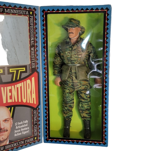 Jesse Ventura LTD US Navy Seal Man of Action Figure Governor 12" NIOB 1999 - Picture 4 of 13